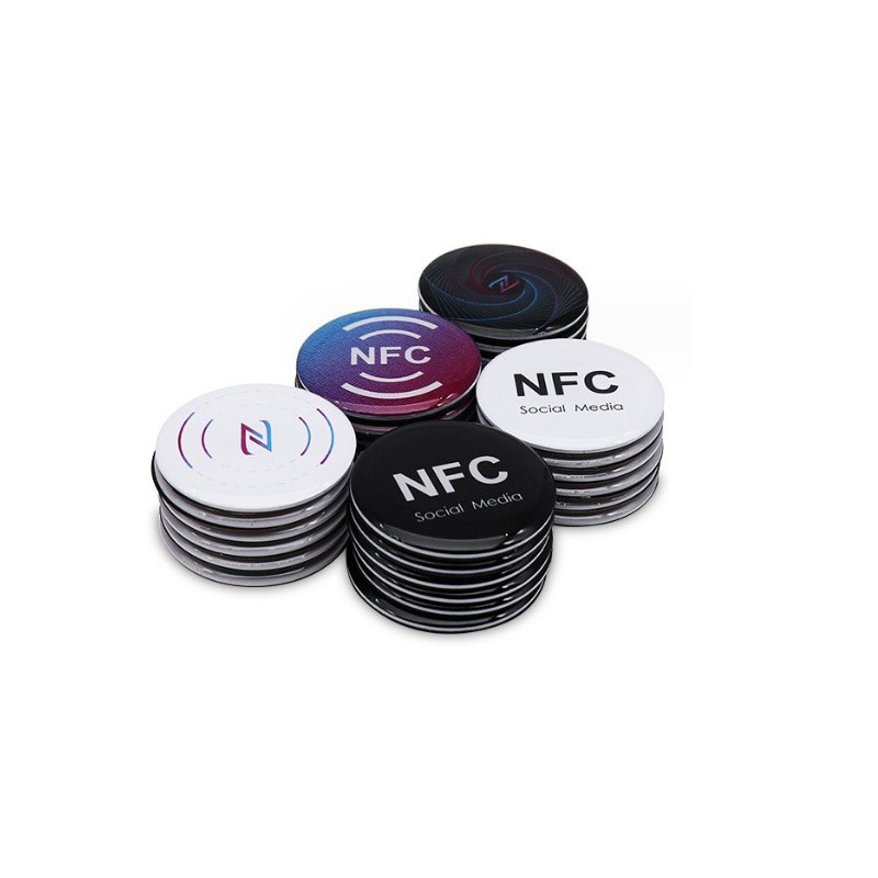 RFID滴胶卡不干胶钱币卡手机贴源头工厂定制NFC电梯卡小区门禁卡